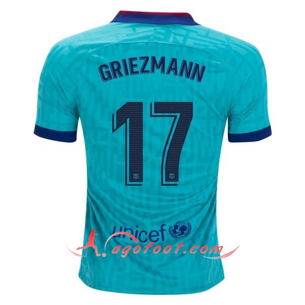 Maillot Foot FC Barcelone (GRIEZMANN 17) Third Floqué 19/20