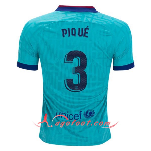 Maillot Foot FC Barcelone (PIQUE 3) Third Floqué 19/20