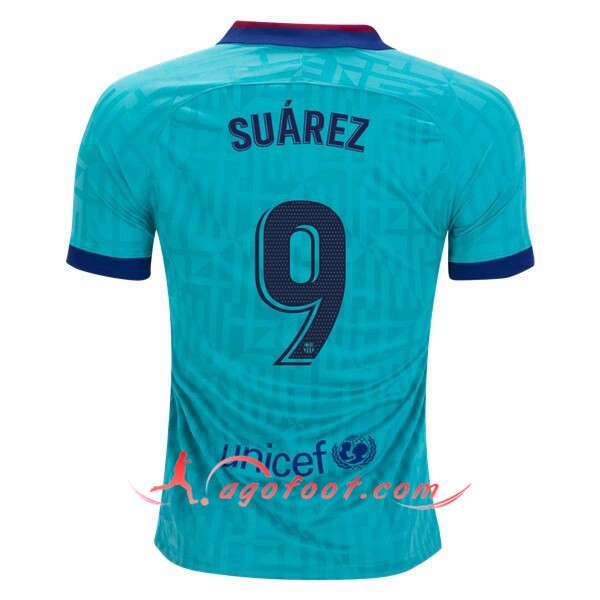 Maillot Foot FC Barcelone (SUAREZ 9) Third Floqué 19/20