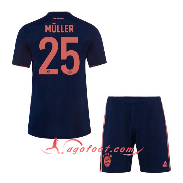 Ensemble Maillots Foot Bayern Munich (MULLER 25) Enfant Third 19/20
