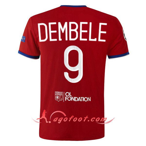 Maillot Foot Lyon OL (DEMBELE 9) Third Floqué 19/20