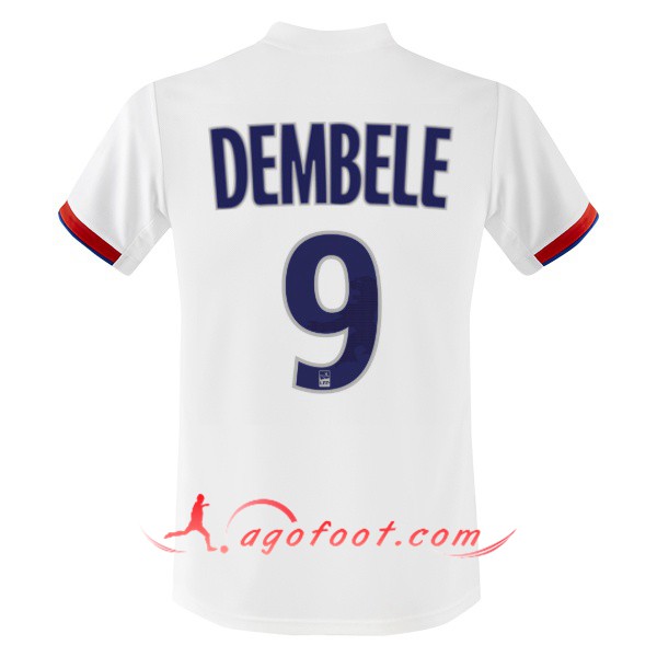 Maillot Foot Lyon OL (DEMBELE 9) Domicile Floqué 19/20