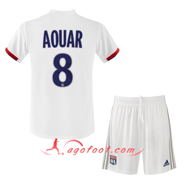 Ensemble Maillots Foot Lyon OL (AOUAR 8) Enfant Domicile 19/20