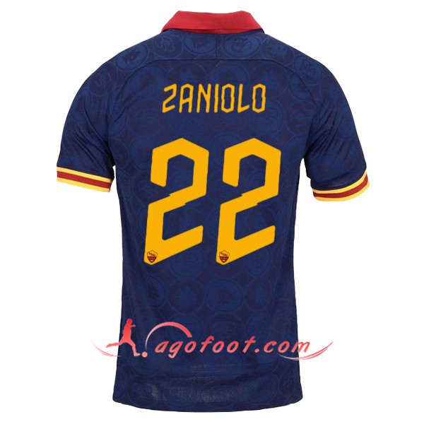 Maillot Foot AS Roma (ZANIOLO 22) Third Floqué 19/20
