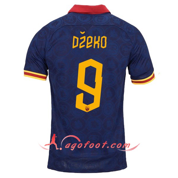 Maillot Foot AS Roma (DZEKO 9) Third Floqué 19/20