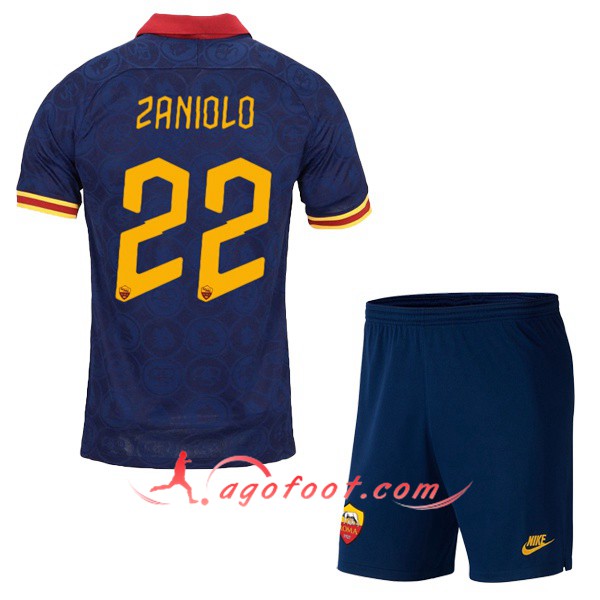 Ensemble Maillots Foot AS Roma (ZANIOLO 22) Enfant Third 19/20