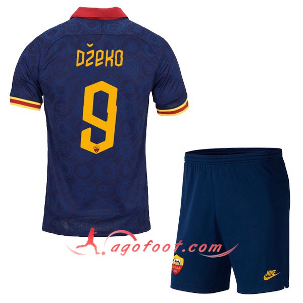Ensemble Maillots Foot AS Roma (DZEKO 9) Enfant Third 19/20