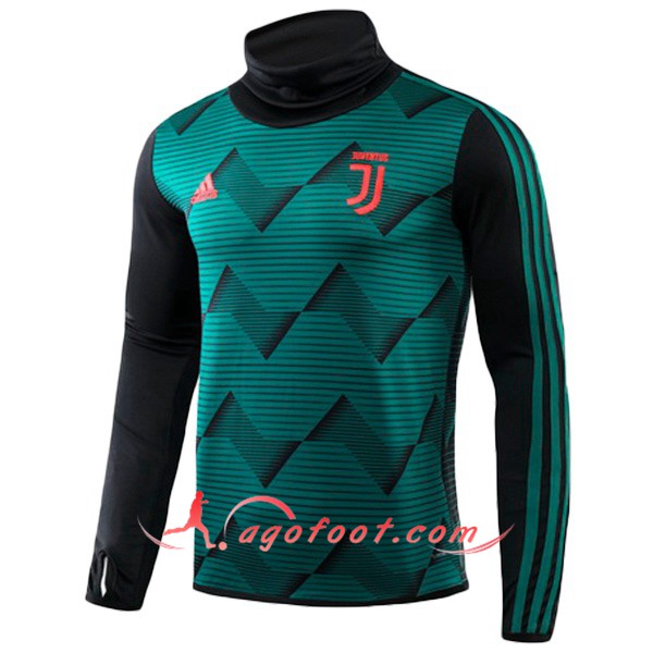 Nouveau Training Sweatshirt Juventus Vert Col Haut 19/20