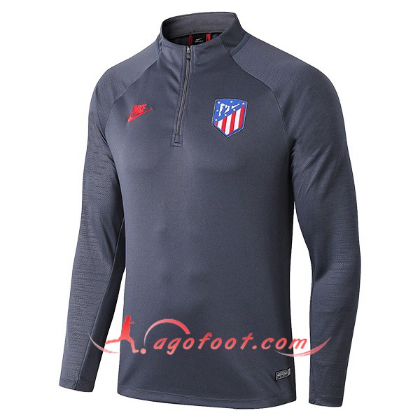 Nouveau Training Sweatshirt Atletico Madrid Gris Fonce 19/20
