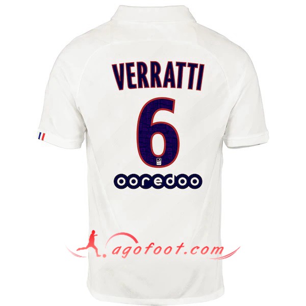 Maillot Foot PSG (VERRATTI 6) Third Floqué 19/20