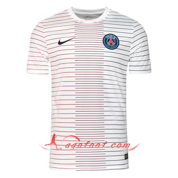 Nouveau Training T-Shirts PSG Nike Blanc Stripe 19 20