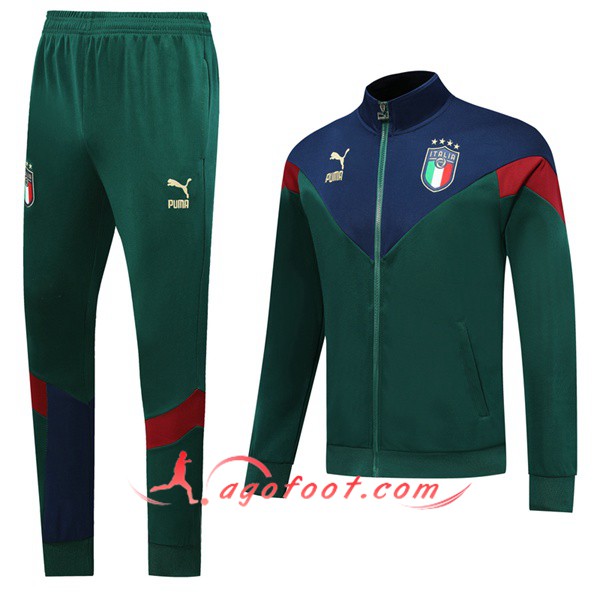 Ensemble Survetement de Foot - Veste Italie Vert 19/20