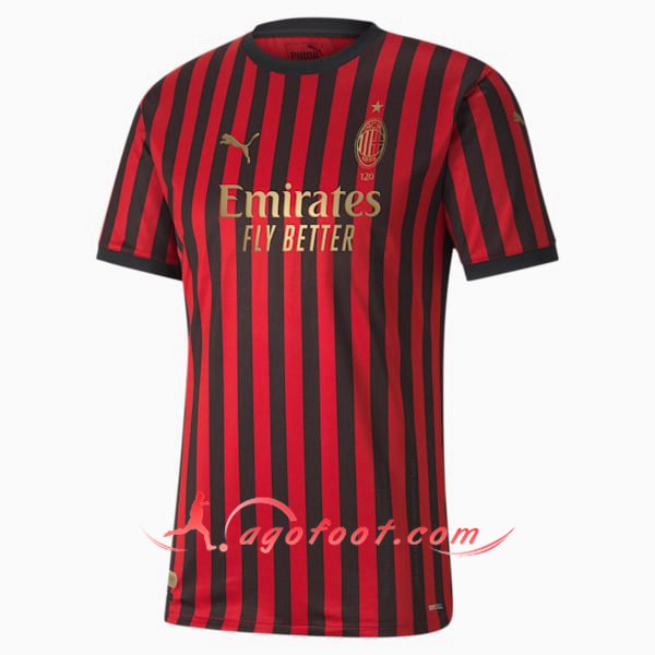 Maillot Foot Milan AC Edition Limitee 120e Anniversaire Domicile Floqué 19/20