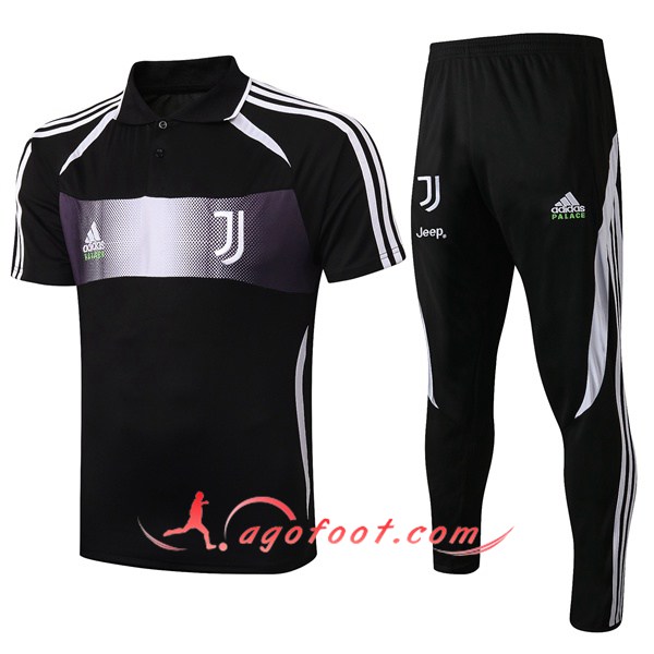 Ensemble Polo Juventus Adidas × Palace Collabore Edition + Pantalon Noir 19/20