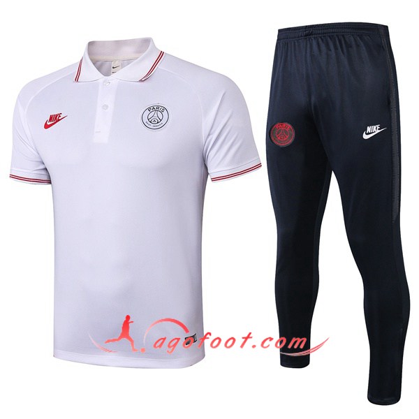 Ensemble Polo Paris PSG + Pantalon Rouge 19/20