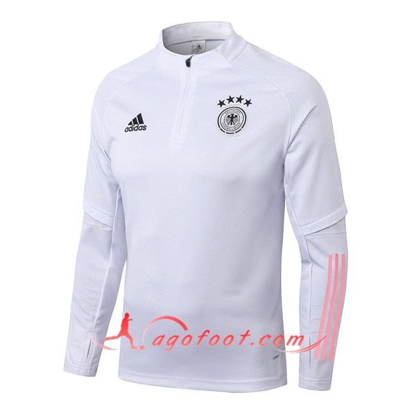 Nouveau Training Sweatshirt Allemagne Blanc Gris 19/20
