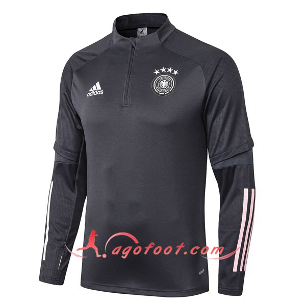 Nouveau Training Sweatshirt Allemagne Gris Fonce 19/20