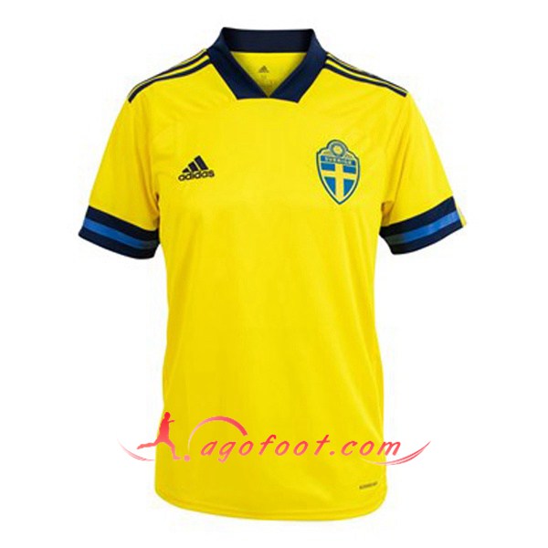 Maillot Equipe De Suede Domicile Personnalisé Floqué 20/21