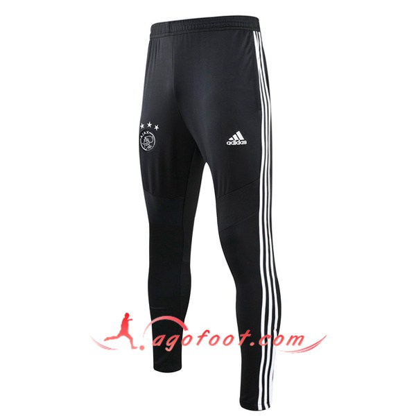 Nouveau Training Pantalon AFC Ajax Noir Blanc 19/20