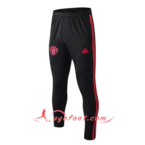 Nouveau Training Pantalon Manchester United Noir Rouge 19/20