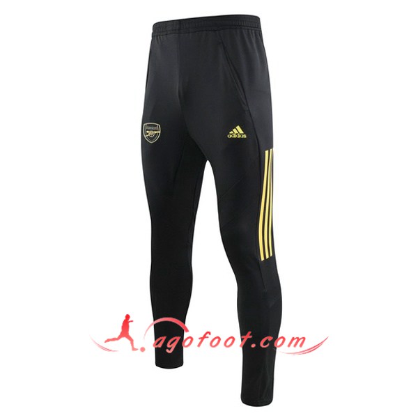 Nouveau Training Pantalon Arsenal Noir Jaune 19/20