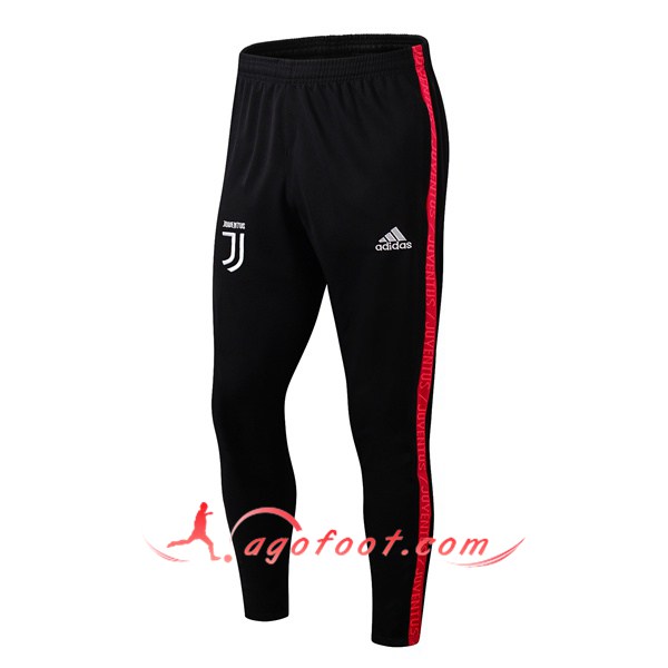 Nouveau Training Pantalon Juventus Noir Rouge 19/20