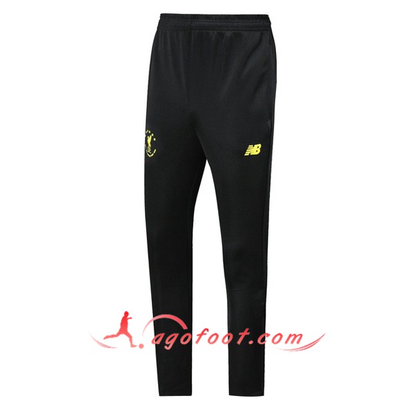 Nouveau Training Pantalon FC Liverpool Noir Jaune 19/20
