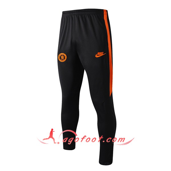 Nouveau Training Pantalon FC Chelsea Noir Orange 19/20