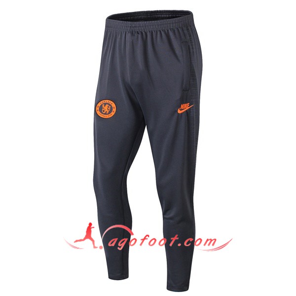 Nouveau Training Pantalon FC Chelsea Gris Fonce 19/20