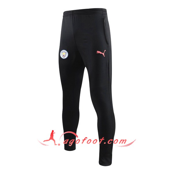 Nouveau Training Pantalon Manchester City Noir Rose LOGO 19/20