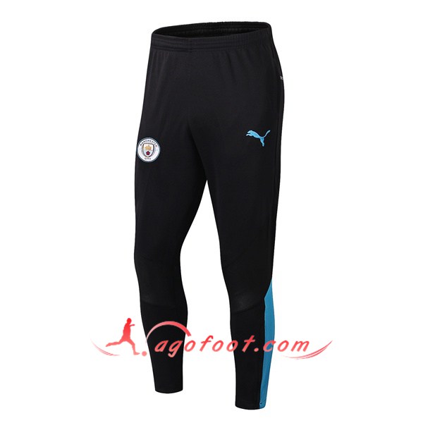 Nouveau Training Pantalon Manchester City Noir Bleu 19/20