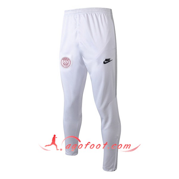 Nouveau Training Pantalon PSG Blanc Gris 19/20
