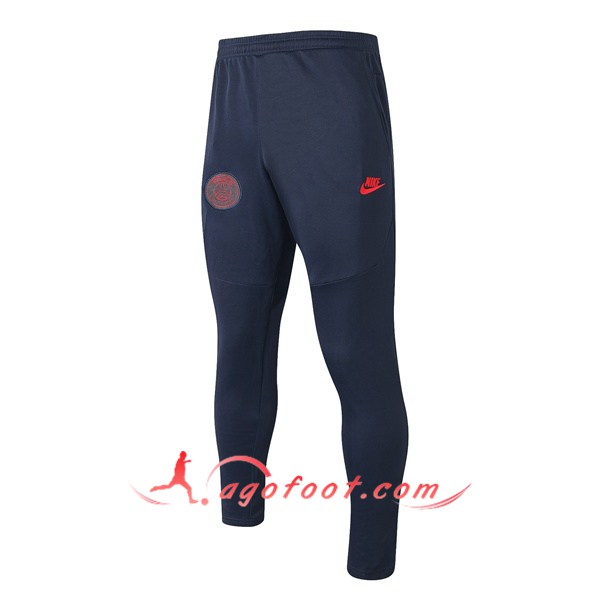 Nouveau Training Pantalon PSG Bleu Saphir Rouge 19/20
