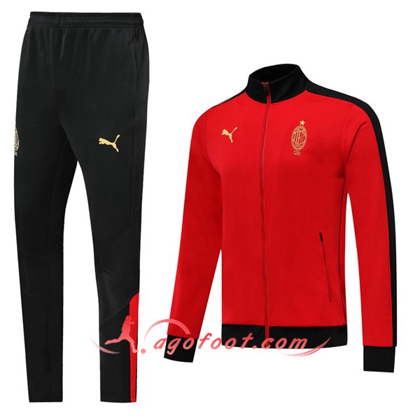 Ensemble Survetement de Foot - Veste AC Milan Edition 120e Anniversaire Rouge 19/20