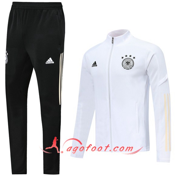 Ensemble Survetement de Foot - Veste Allemagne Blanc 19/20
