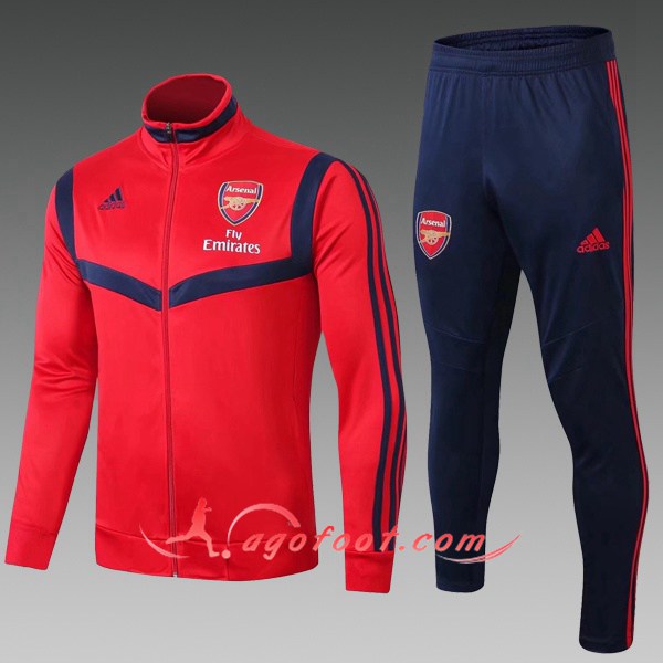 Nouveau Survetement Foot - Veste Arsenal Enfant Rouge 19/20