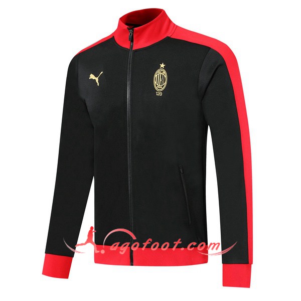 Nouveau Veste Foot AC Milan Edition 120e Anniversaire Noir 19/20