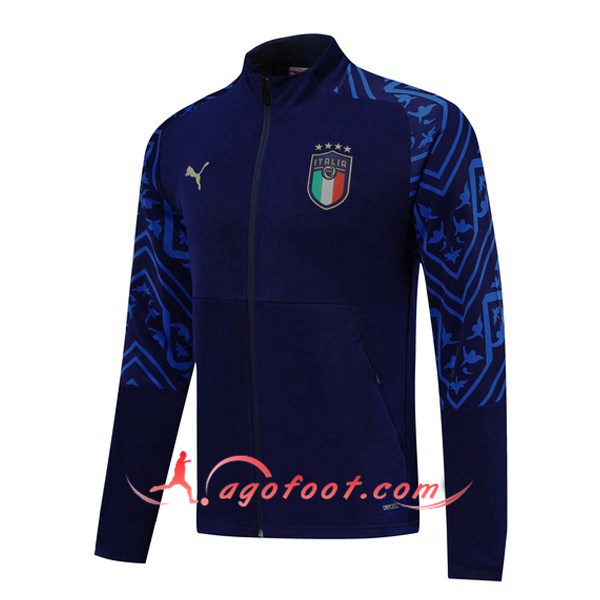 Nouveau Veste Foot Italie Bleu Saphir -2 19/20