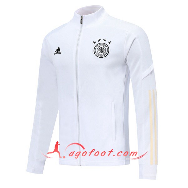 Nouveau Veste Foot Allemagne Blanc 19/20