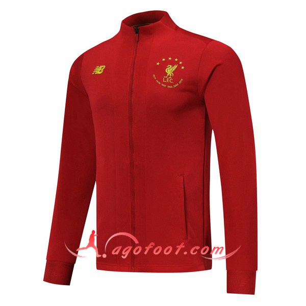 Nouveau Veste Foot FC Liverpool Rouge Edition commemorative 19/20