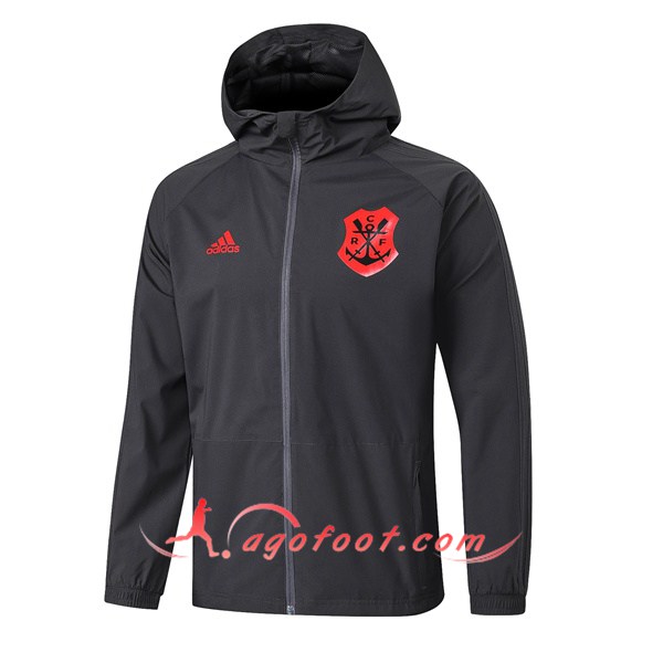 Nouveau Coupe-Vent Flamengo Noir Rouge 19/20