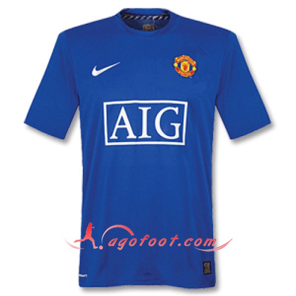 Maillot Retro Manchester United Exterieur 2007/2008