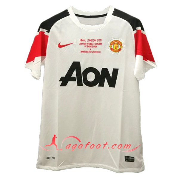 Maillot Retro Manchester United Exterieur 2011