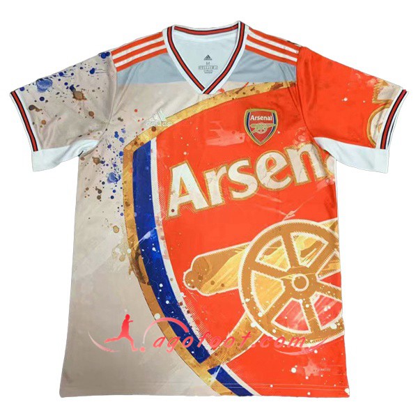 Maillot Foot Arsenal Version Classique Rouge Blanc Floqué 19/20
