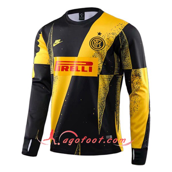 Nouveau Training Sweatshirt Inter Milan Jaune Noir 19/20