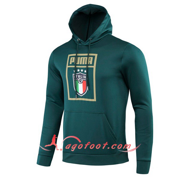 Nouveau Training Sweatshirt Capuche Italie Vert 19/20