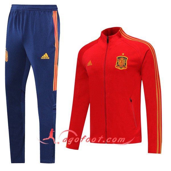 Ensemble Survetement de Foot - Veste Espagne Rouge 19/20