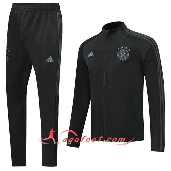 Ensemble Survetement de Foot - Veste Allemagne Noir 19/20
