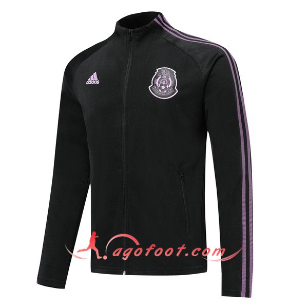 Nouveau Veste Foot Mexique Noir Pourpre 19/20