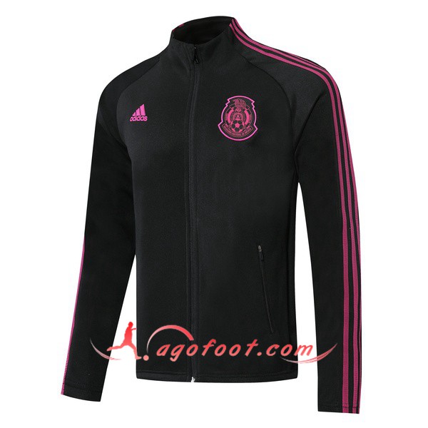 Nouveau Veste Foot Mexique Noir Rose 19/20